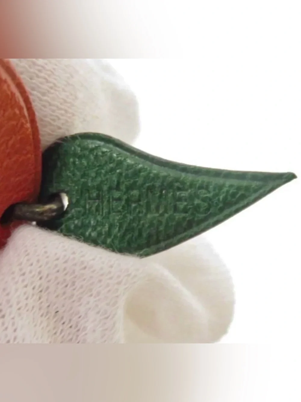 Hermes Apricot Keyholder Fruit Bag Charm